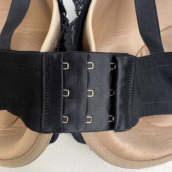 ThirdLove 44E 24/7 Lace Contour Plunge Bra Womens Black Nude Underwire Padded - Picture 6 of 13